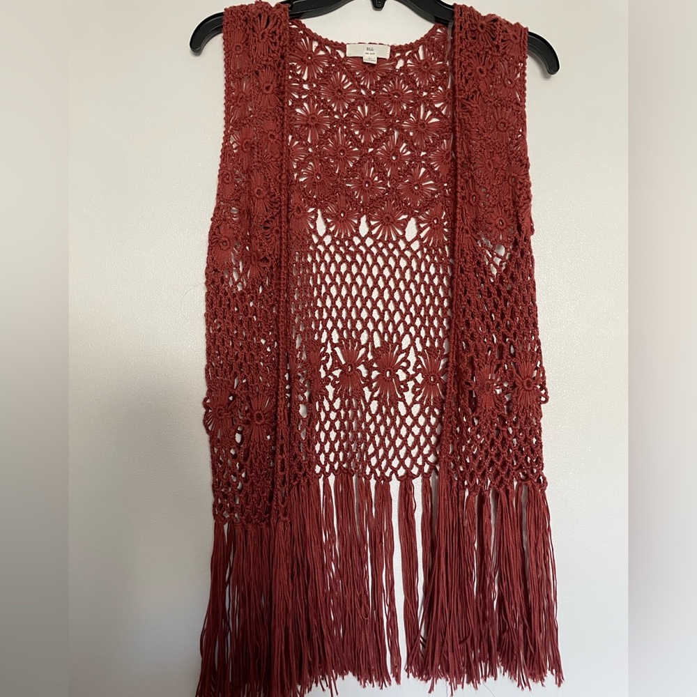 hippie macrame cardigan
